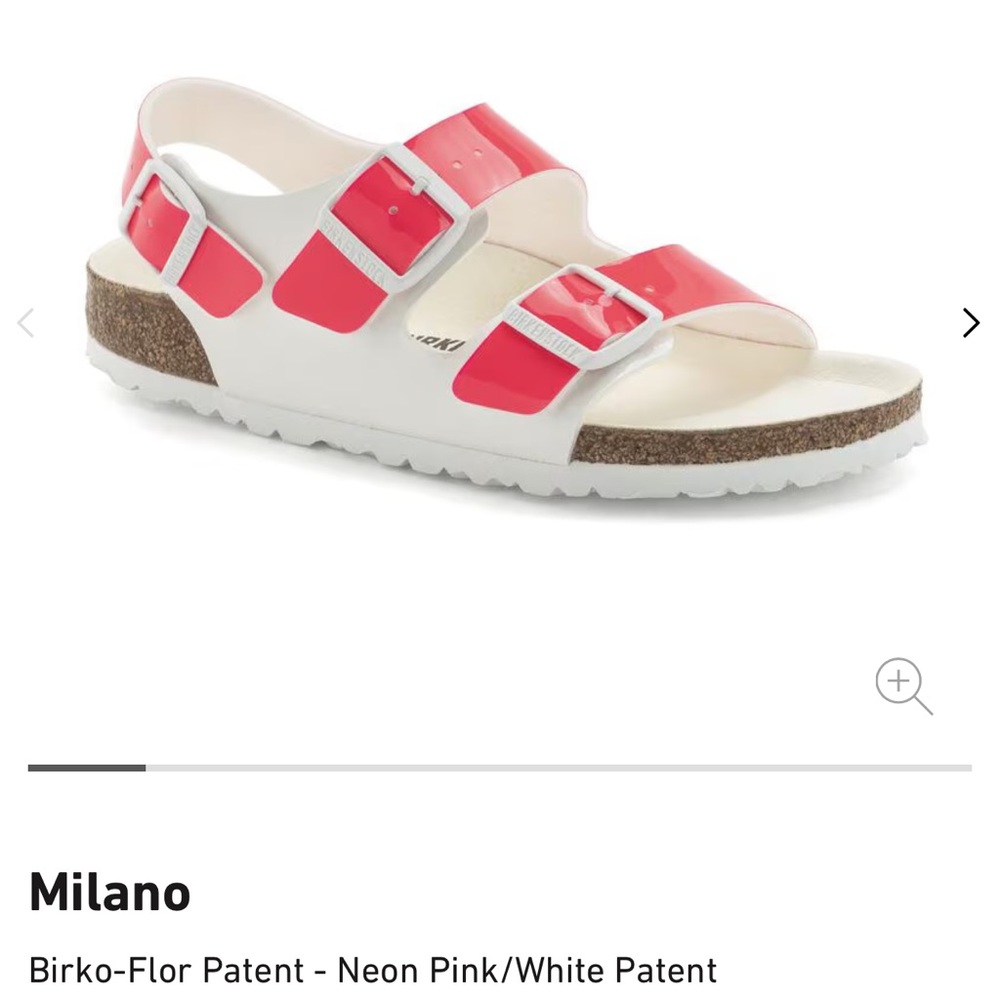 Birkenstock Milano Women's Sandals - Neon Pink and White